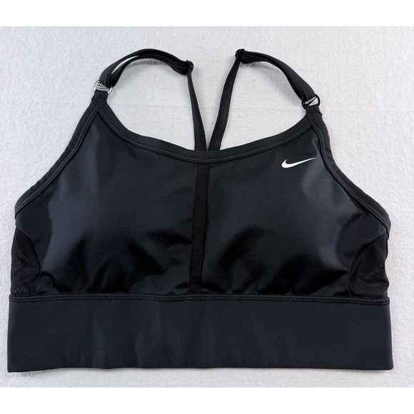 Nike Other - Nike Womens  Size L Indy Racerback Light‎ Support Sports Bra Solid Black